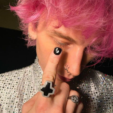 black nail polish