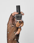 black glitter nail polish