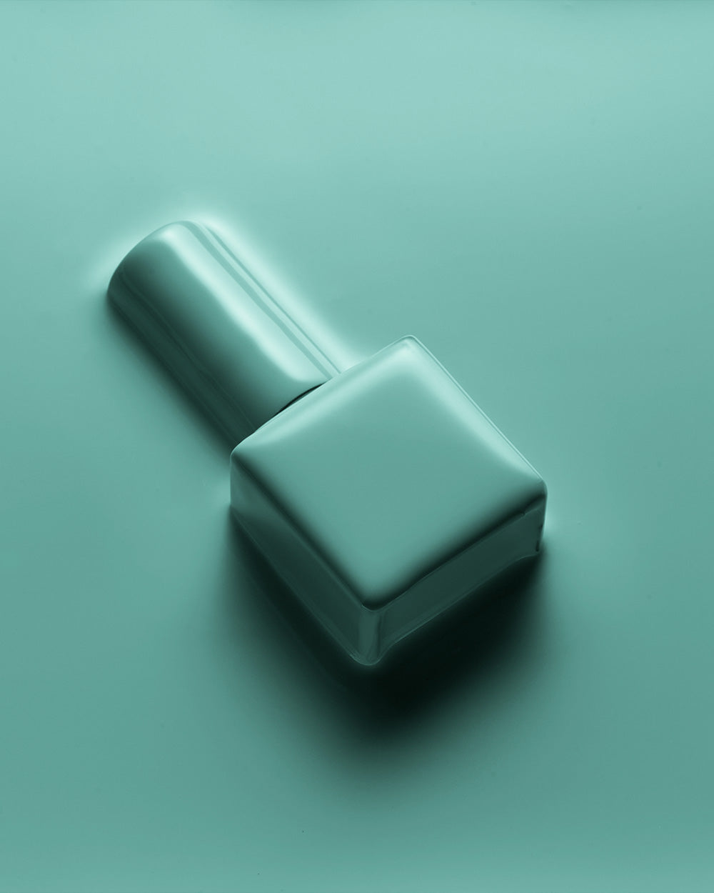 blue nail polish
