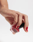 red nail polish