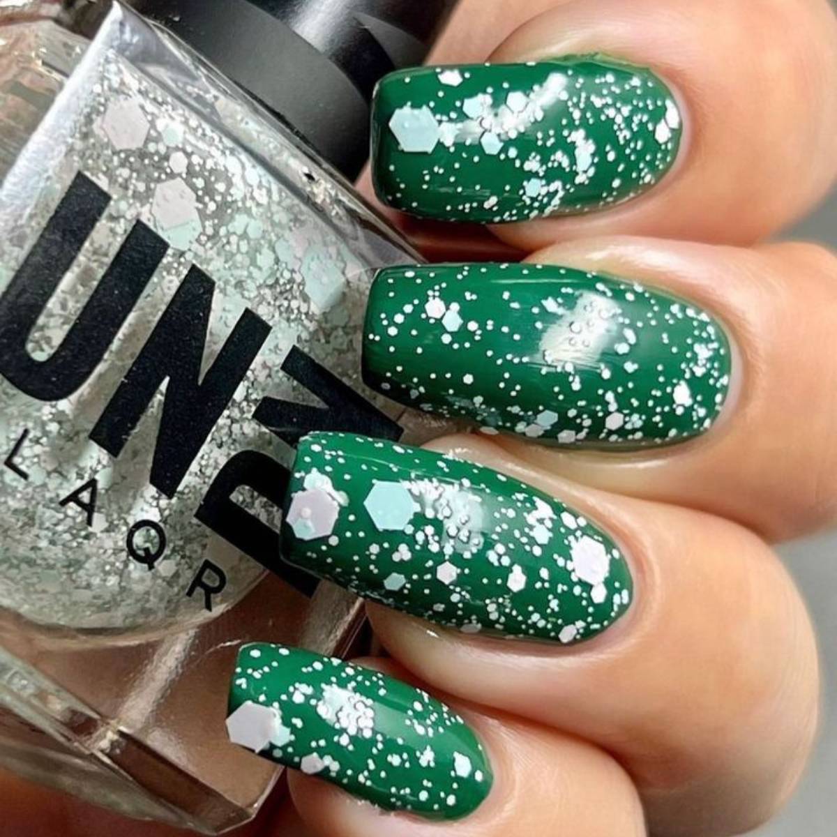 green nail polish