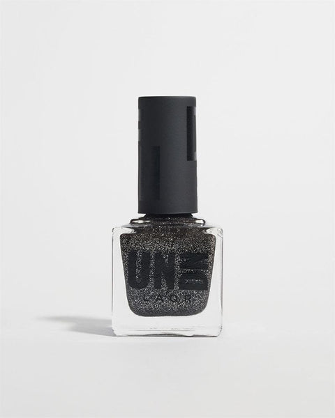 black glitter nail polish