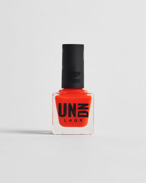 vegan orange red nail polish